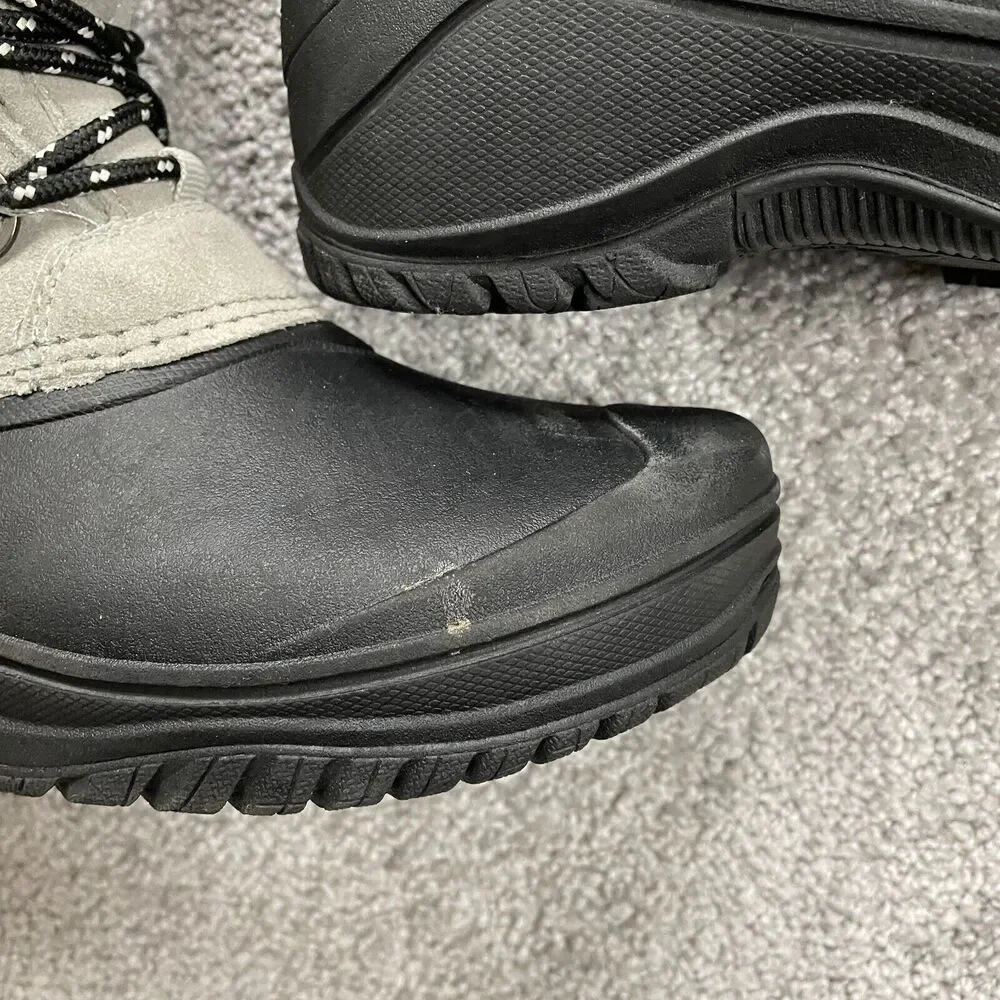 Magellan Outdoors Womens Suede Pac Outdoor Boots Size 6 B Gray Black New NWT
